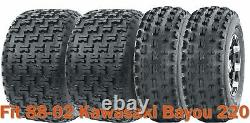 Full Set Sport ATV tires 21x8-9 & 22x10-10 for 88-02 Kawasaki Bayou 220