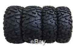 Full Set WANDA ATV UTV Tires 25x8-12 25x8x12 Front 25x11-10 25x11x10 Rear 6PR