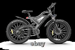 GLW Electric Mountain Bike 750W 48V Samsung Battery Fat Tire Full Suspension S18