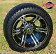 Golf Cart 12 Terminator Wheels And 215/40-12 Dot Low Profile Tires (set Of 4)