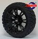 Golf Cart 14 Black Voodoo Wheels And 20 Stinger All Terrain Tires Dot Rated