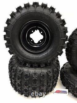 Gbc XC Master Tires + Dwt A5 Black Rims Front/rear Yamaha Yfz450 Banshee Raptor