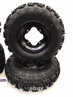 Gbc XC Master Tires + Dwt A5 Black Rims Front/rear Yamaha Yfz450 Banshee Raptor