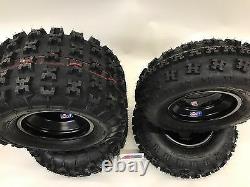 Gbc XC Master Tires + Dwt A5 Black Rims Front/rear Yamaha Yfz450 Banshee Raptor