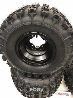 Gbc XC Master Tires + Dwt A5 Black Rims Front/rear Yamaha Yfz450 Banshee Raptor