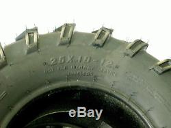 ITP Atv Tires Mud Lite 25x8-12 25x10-12 Front Rear Set of 4 Mudlite 6 Ply