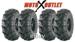 ITP Mudlite II ATV Tires 25x8-12 Front 25x10-12 Rear Set of 4 Mud Lite 2 Two