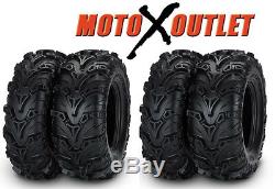 ITP Mudlite II ATV Tires 25x8-12 Front 25x10-12 Rear Set of 4 Mud Lite 2 Two