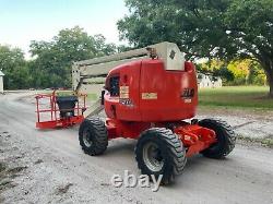 Jlg 450a Series 2 Boom Lift Z Boom 45 Ft Reach Great Tires 500 Lb Basket