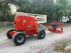 Jlg 450a Series 2 Boom Lift Z Boom 45 Ft Reach Great Tires 500 Lb Basket