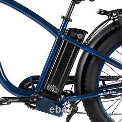 MaxFoot MF-18P Retro 750W Electric Bicycle 26 Fat Tire Beach Cruiser E-Bike