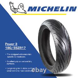 Michelin Pilot Power 3 180/55ZR17 Sport Bike Radial Rear Motorcycle Tire