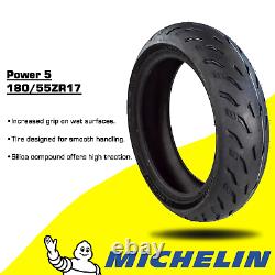 Michelin Pilot Power 5 120/70ZR17 F 180/55ZR17 R Radial Motorcycle Tires Set