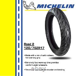Michelin Road 2 120/70ZR17 Front 190/50ZR17 Rear Motorcycle Radial Tires Set