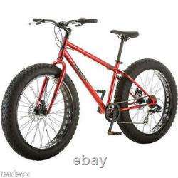 NEW 26 Mongoose Hitch Fat Tire Men's 7-speed Mountain Bike Bicycle Red
