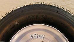 NEW Set Of 4 Tires and Wheels For Golf Cart Carts Club Car, Yamaha, EzGo, Star