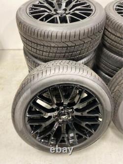 New 2022 Ford Mustang Track Pack 19 Staggered Factory OEM Black Wheels & Tires