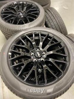 New 2022 Ford Mustang Track Pack 19 Staggered Factory OEM Black Wheels & Tires