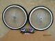 New 26'' -140 Spokes Chrome Bicycle Rim Set, Tires, Tubes & Liners For Cruiser