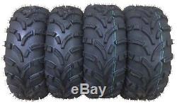 New Full Set 4 ATV Tires 25x8-12 25x8x12 Front & 25x10-12 25x10x12 Rear 6PR Mud