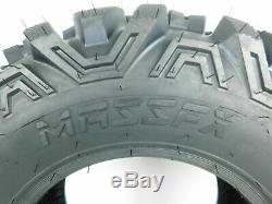 New MASSFX KT ATV Four Wheeler Front Rear Tires (4)Set 2 25x10-12 and 2 25x8-12