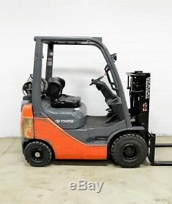 Nice! 2010 Toyota 3000 Lb Lpg Pneumatic Forklift Unpainted 8fgu15 Air Tires