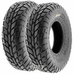 Pair of 2, 19x7-8 19x7x8 Quad ATV All Terrain AT 6 Ply Tires A021 by SunF