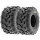 Pair Of 2, 20x10-8 20x10x8 Quad Atv All Terrain At 6 Ply Tires A003 By Sunf