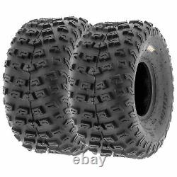 Pair of 2, 22x10-8 22x10x8 Quad ATV All Terrain AT 6 Ply Tires A030 by SunF