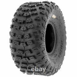 Pair of 2, 22x10-8 22x10x8 Quad ATV All Terrain AT 6 Ply Tires A030 by SunF