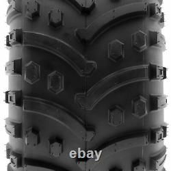 Pair of 2, 22x11-8 22x11x8 Quad ATV All Terrain AT Ply Tires A032 by SunF