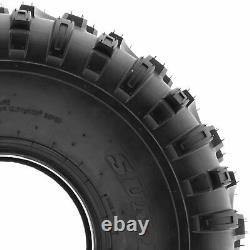 Pair of 2, 22x11-8 22x11x8 Quad ATV All Terrain AT Ply Tires A032 by SunF