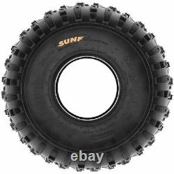 Pair of 2, 22x11-8 22x11x8 Quad ATV All Terrain AT Ply Tires A032 by SunF