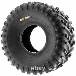 Pair of 2, 22x11-8 22x11x8 Quad ATV All Terrain AT Ply Tires A032 by SunF