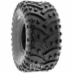 Pair of 2, 22x11-8 22x11x8 Quad ATV All Terrain AT Ply Tires A032 by SunF