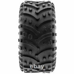 Pair of 2, 22x11-8 22x11x8 Quad ATV All Terrain AT Ply Tires A032 by SunF