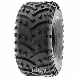 Pair of 2, 22x11-8 22x11x8 Quad ATV All Terrain AT Ply Tires A032 by SunF