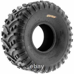 Pair of 2, 22x11-8 22x11x8 Quad ATV All Terrain AT Ply Tires A032 by SunF