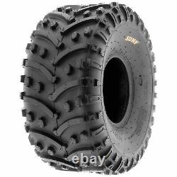 Pair of 2, 22x11-8 22x11x8 Quad ATV All Terrain AT Ply Tires A032 by SunF