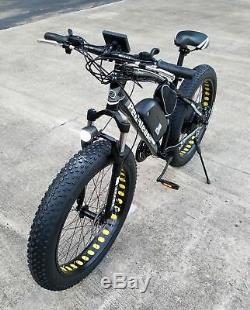 Pedalease Big Cat 48v 1500w Fat Tire Electric Mountain Bike w Light Fenders