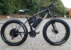 Pedalease Big Cat 48v 1500w Fat Tire Electric Mountain Bike w Light Fenders