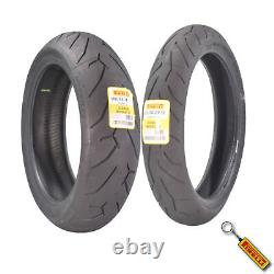 Pirelli Diablo Rosso II Tire Set with Keychain 120/70ZR17 Front & 180/55ZR17 Rear