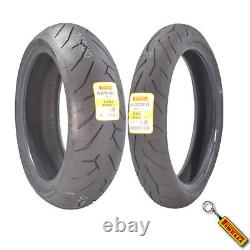 Pirelli Diablo Rosso II Tire Set with Keychain 120/70ZR17 Front & 190/55ZR17 Rear