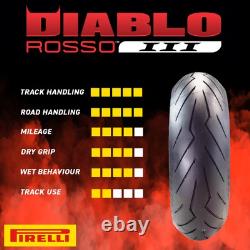 Pirelli Diablo Rosso III 120/70 ZR17 Front Motorcycle Tire
