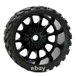 Powerhobby Raptor Belted Tires / Wheels w 17mm Hex (4) Sport Traxxas T-Maxx