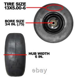Proven Part Set Of No-Flat Solid Rubber Tire and Rim For Stinger Quad 3000 3600