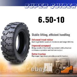 SUPERGUIDER HD 6.50-10 /12TT Forklift Tire withTube Flap 6.50x10, Set 2 -12028