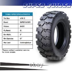 SUPERGUIDER HD 6.50-10 /12TT Forklift Tire withTube Flap 6.50x10, Set 2 -12028
