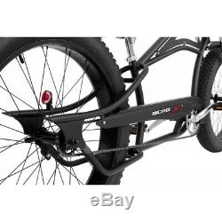 Seattle Stretch Beach Cruiser 26 x4.0 Fat Tire snow bike Matte Black