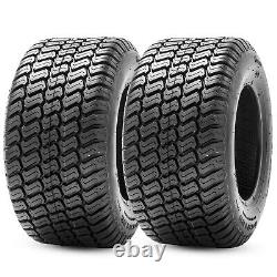 Set 2 20x10-8 Lawn Mower Tires 20x10x8 4PR Heavy Duty Tubeless Replacement Tyres